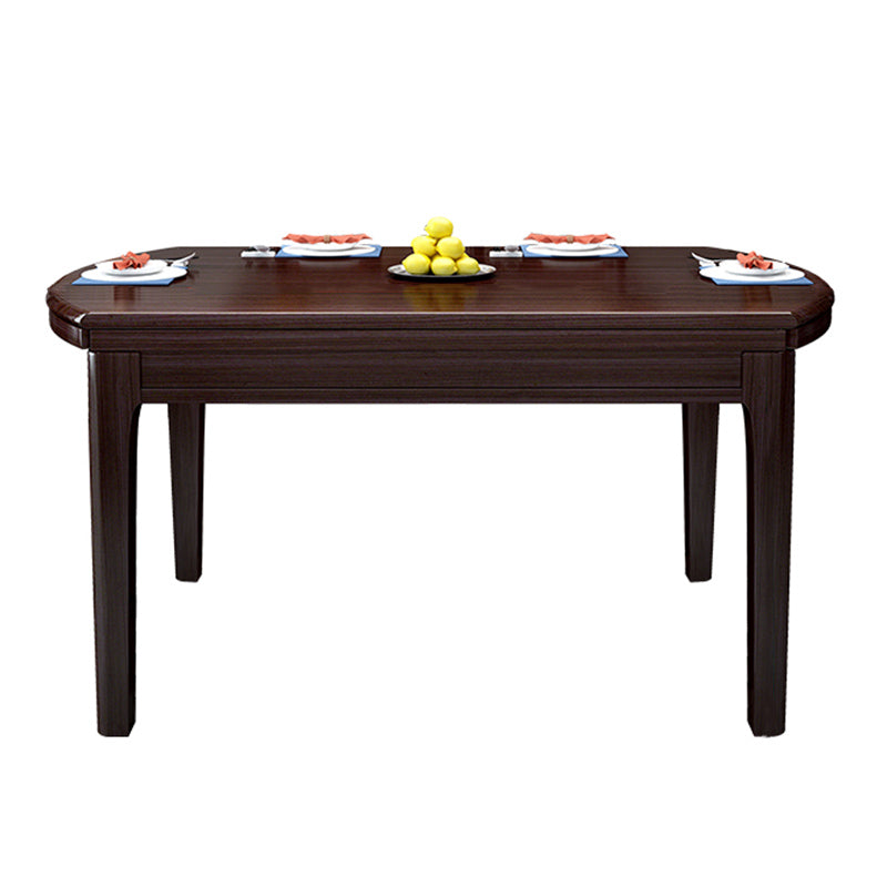 Modern Foldable Dining Table for Home Solid Wood Dinette Table