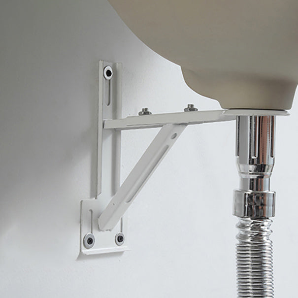 Traditional Undermount Bathroom Sink Round Porcelain Shut-Off Valve Included Basin Sink
