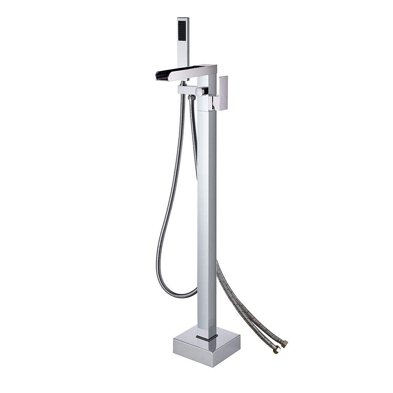 Modern Brass Freestanding Bathtub Faucet with Hose Bathtub Faucet