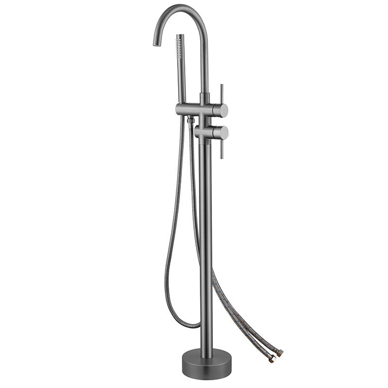 Modern Brass Freestanding Bathtub Faucet with Hose Bathtub Faucet