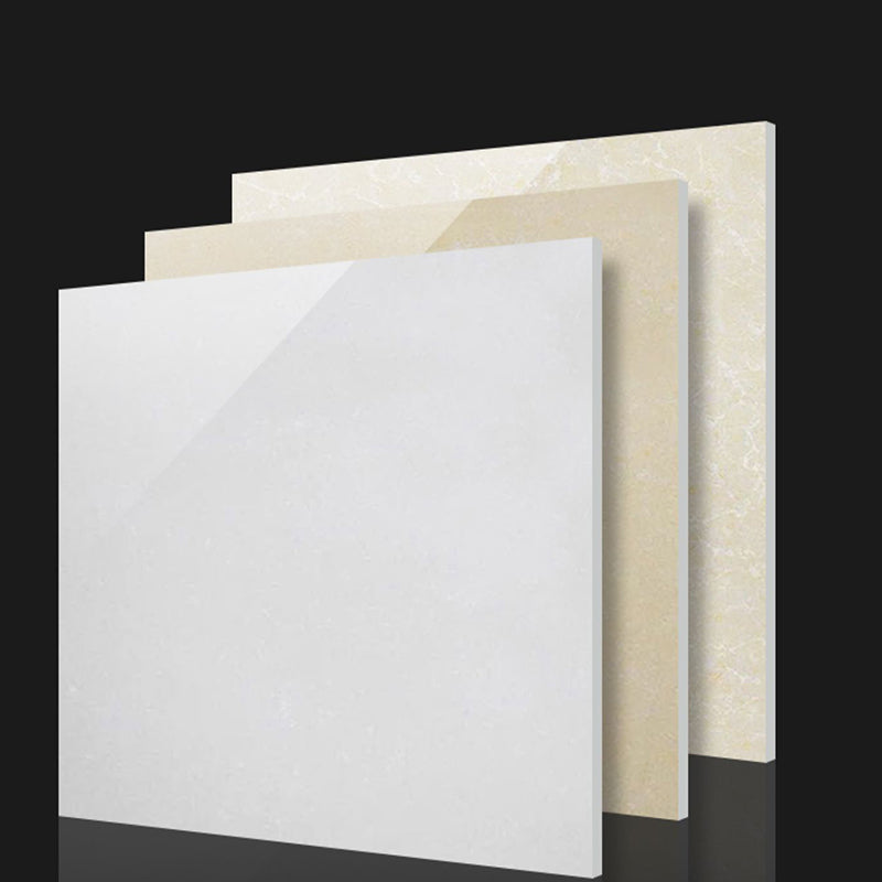 Modern Square Floor Tile Straight Edge Slip Resistant Polished Tile