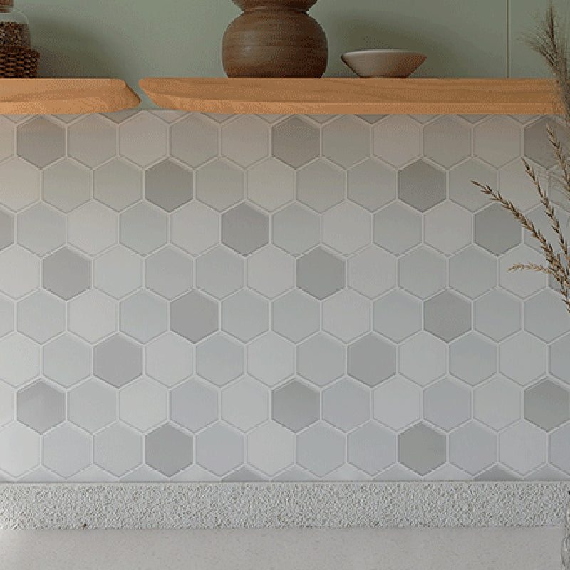 White Subway Tile Water Resistant Peel & Stick Tile for Kitchen Backsplash