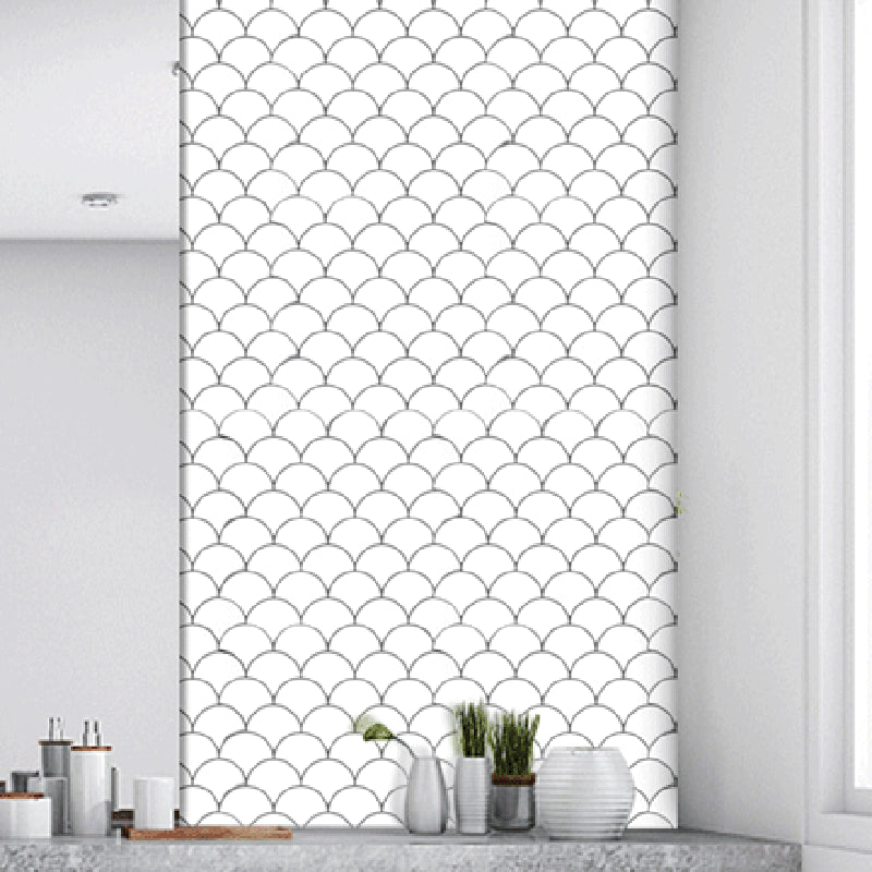 White Subway Tile Water Resistant Peel & Stick Tile for Kitchen Backsplash