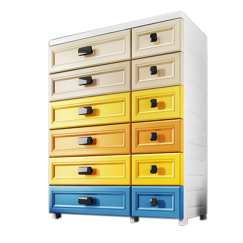 Scandinavian Nursery Dresser Chest Kids Nightstand with 6/5/10/12 Drawers