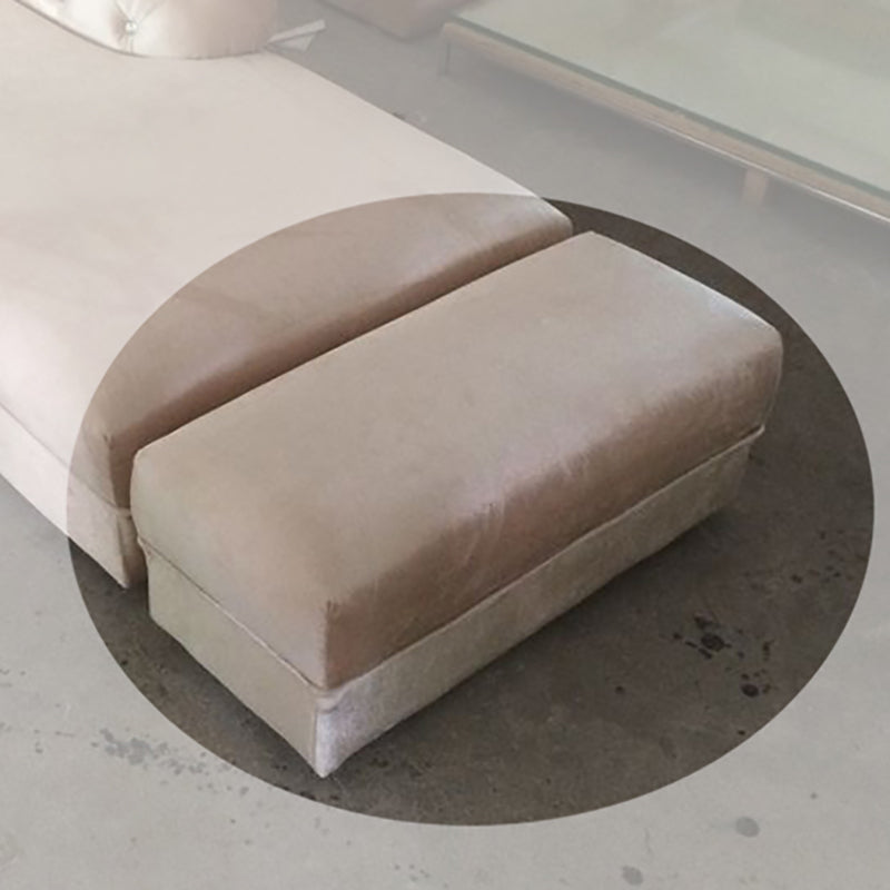 Living Room Velvet Rolled Arms Chaise Modern Chaise Lounge with Upholster