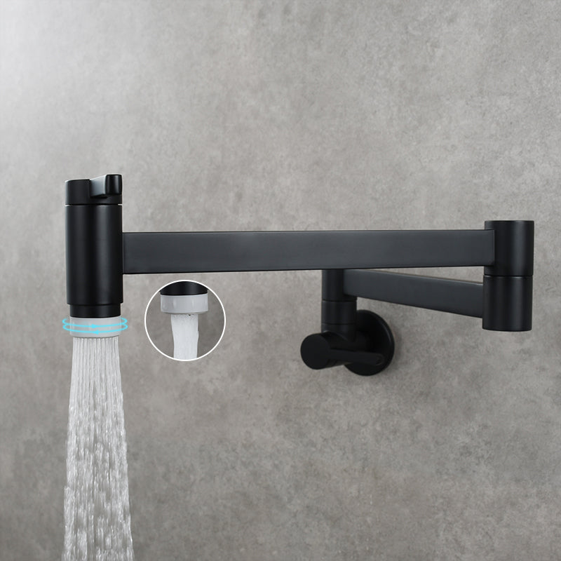 Modern One Handle Wall Mounted Pot Filler Low Arc Profile Filler