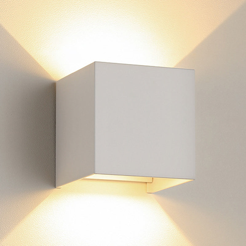Modernism White/Black 2-Light Wall Mounted Sconce Shaded LED Wall Light