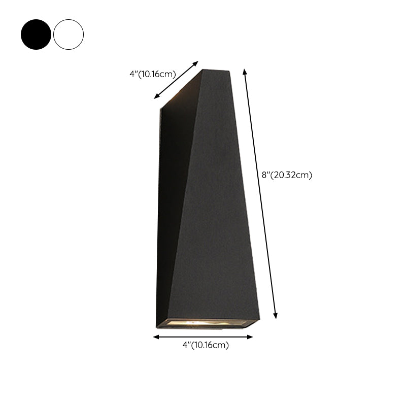 Modernism White/Black 2-Light Wall Mounted Sconce Shaded LED Wall Light