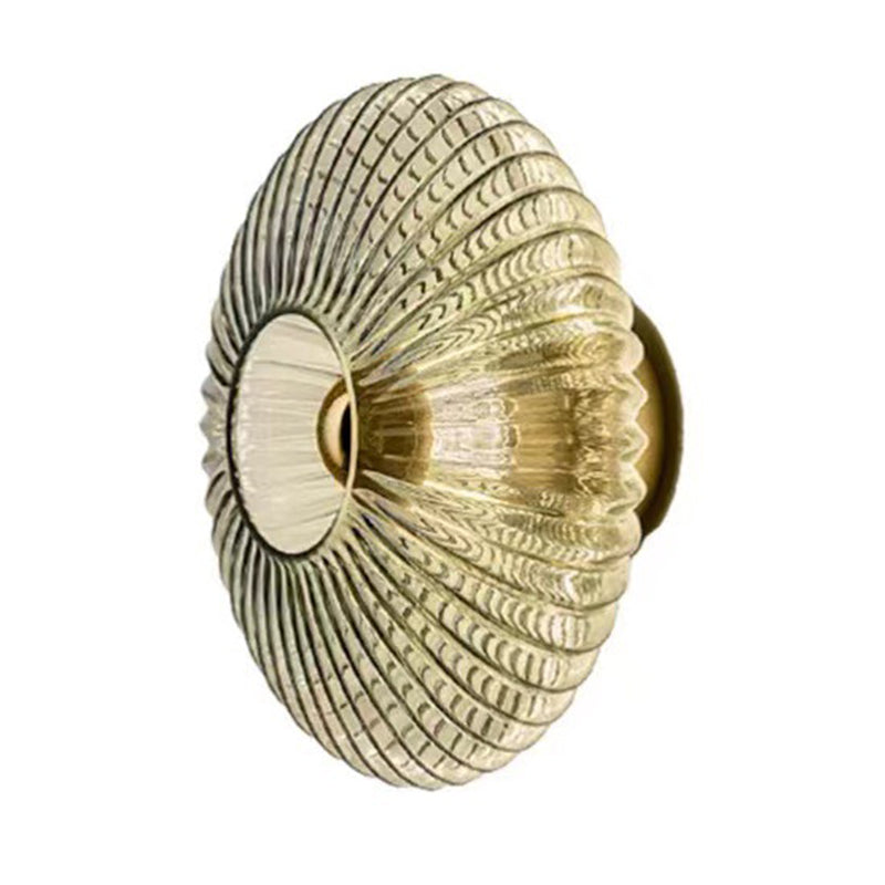 Single Modernism Black/White Wall Mounted Sconce LED Glass Wall Light