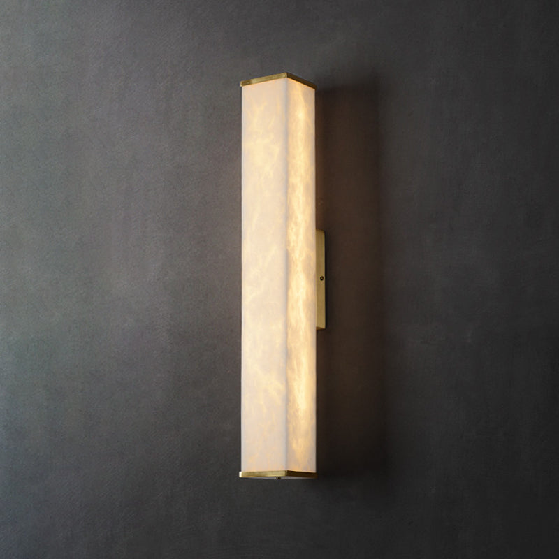Contemporary Style Copper Wall Light Geometric Shape Wall Lamp for Living Room