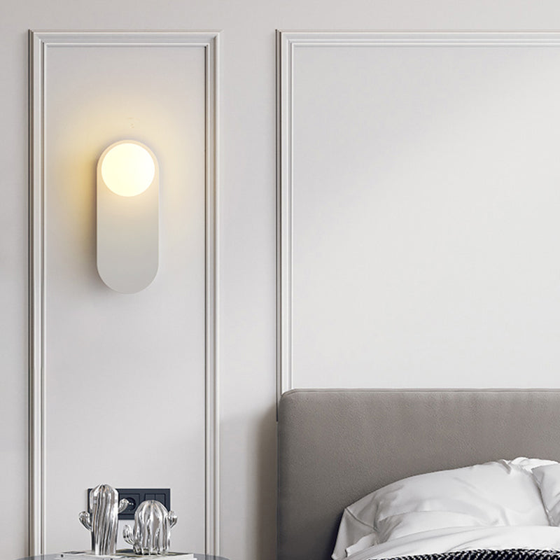 1-Light Modernism Wall Mounted Sconce Glass Wall Light for Foyer