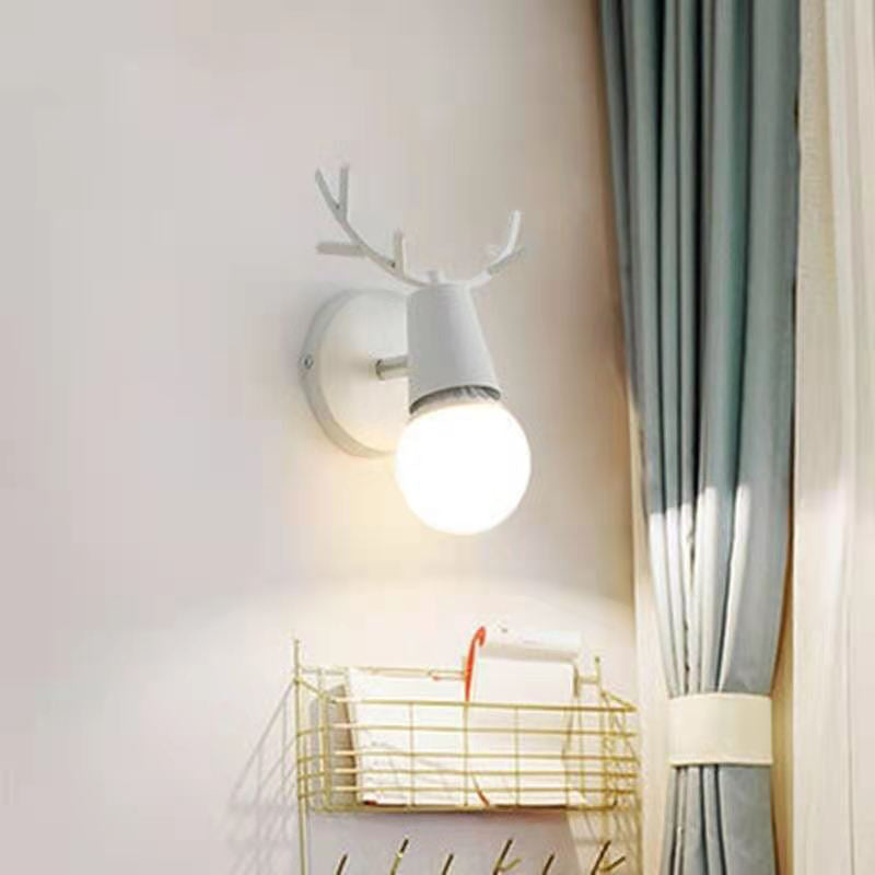 Unique Shape Wood Vanity Sconce Light Modern Style 1-Light Vanity Mirror Lights