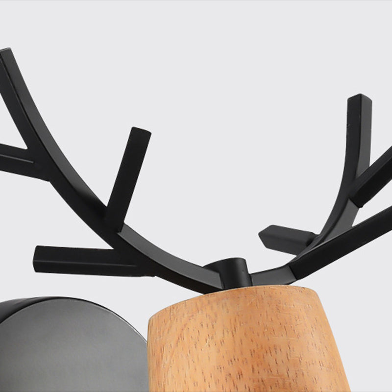 Unique Shape Wood Vanity Sconce Light Modern Style 1-Light Vanity Mirror Lights