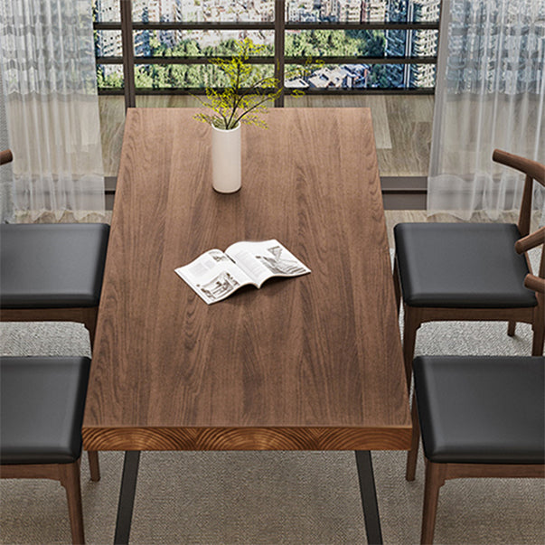 Solid Wood Furniture with Chairs 1/5 Pcs Industrial Dinette Set