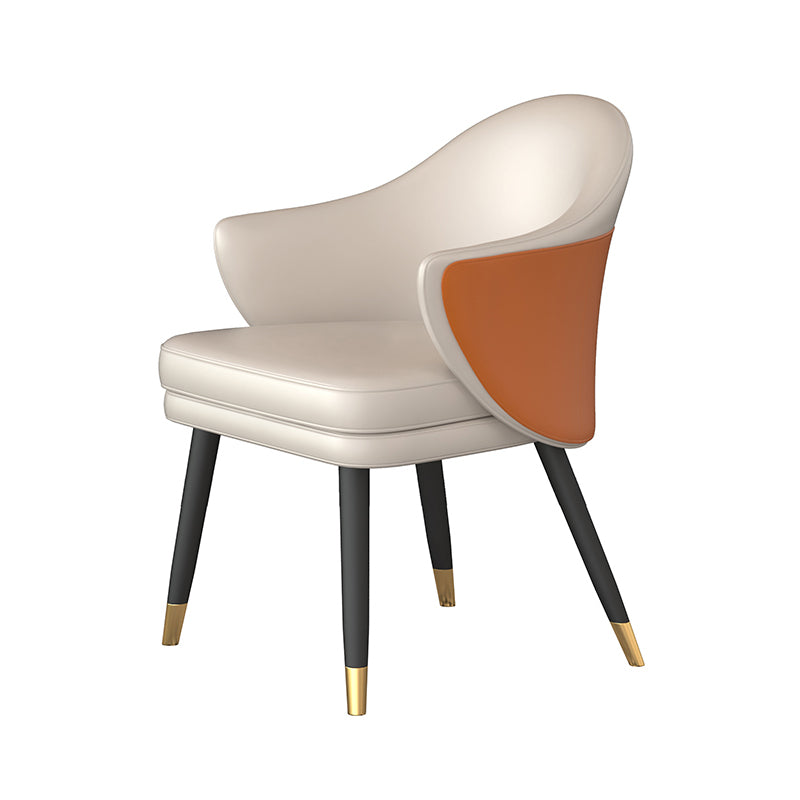 Modern Fixed Dinette Set 1/2/5 Pcs Round Stone Dinette Table with Dining Chair