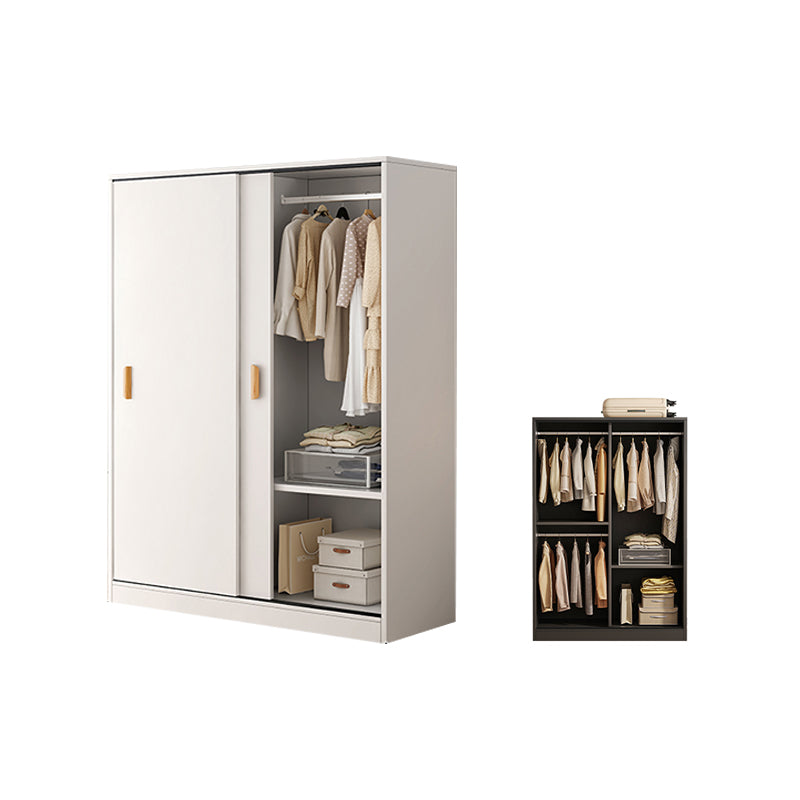 Contemporary Wood Frame Wardrobe Freestanding Wardrobe with 2 Soft Close Doors