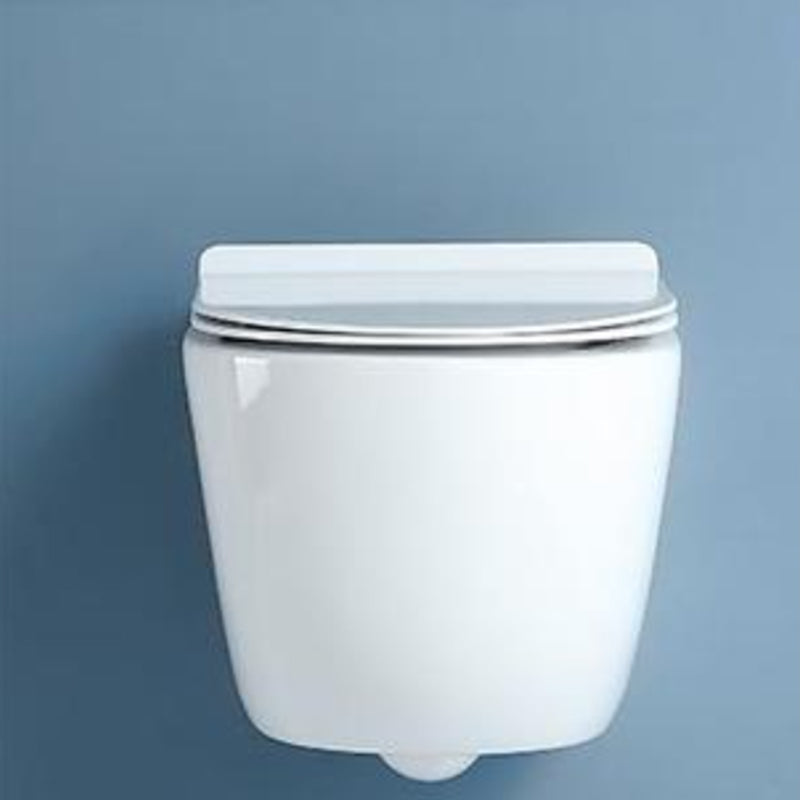 Modern White Flush Toilet Wall Hung Urine Toilet with Seat for Bathroom