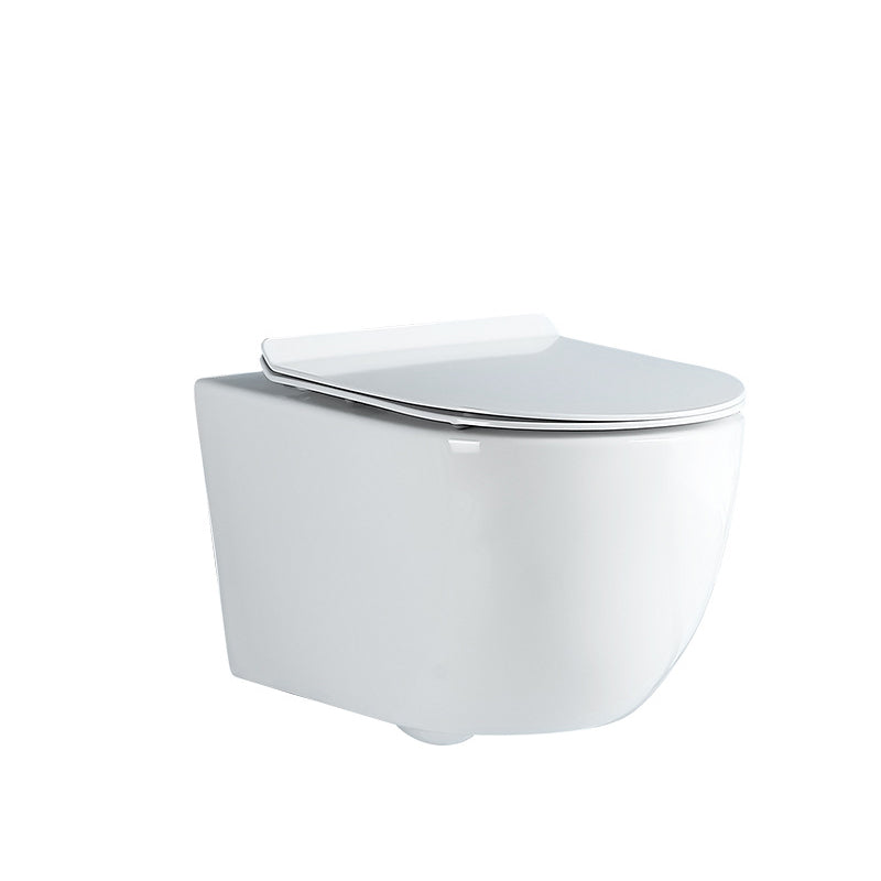 Modern White Flush Toilet Wall Hung Urine Toilet with Seat for Bathroom