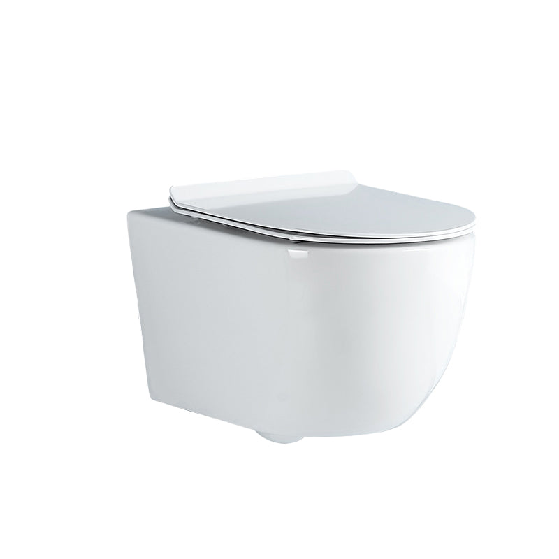 Modern White Flush Toilet Wall Hung Urine Toilet with Seat for Bathroom