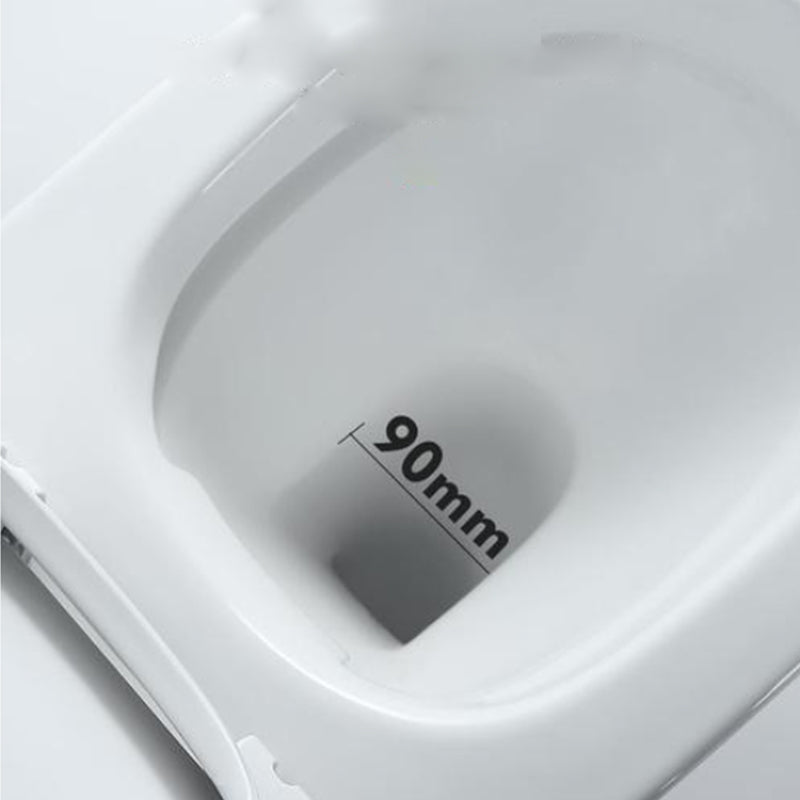 Modern White Flush Toilet Wall Hung Urine Toilet with Seat for Bathroom
