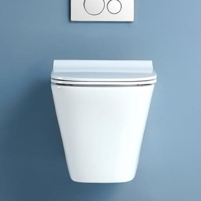 Modern White Flush Toilet Wall Hung Urine Toilet with Seat for Bathroom