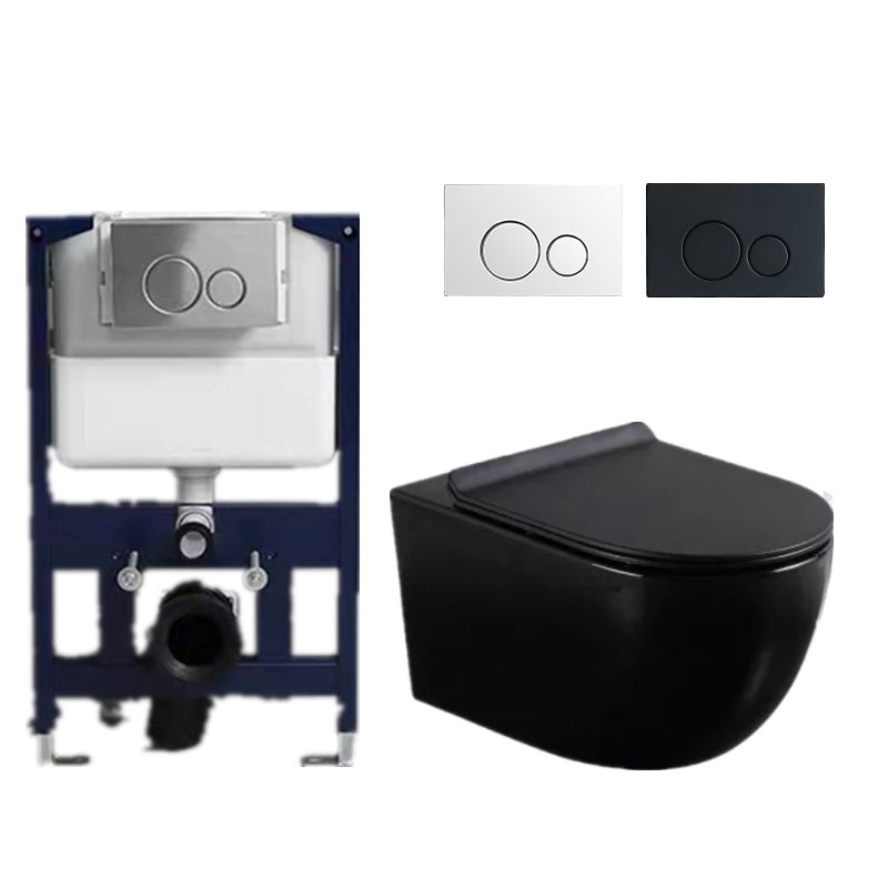 Modern White Flush Toilet Wall Hung Urine Toilet with Seat for Bathroom