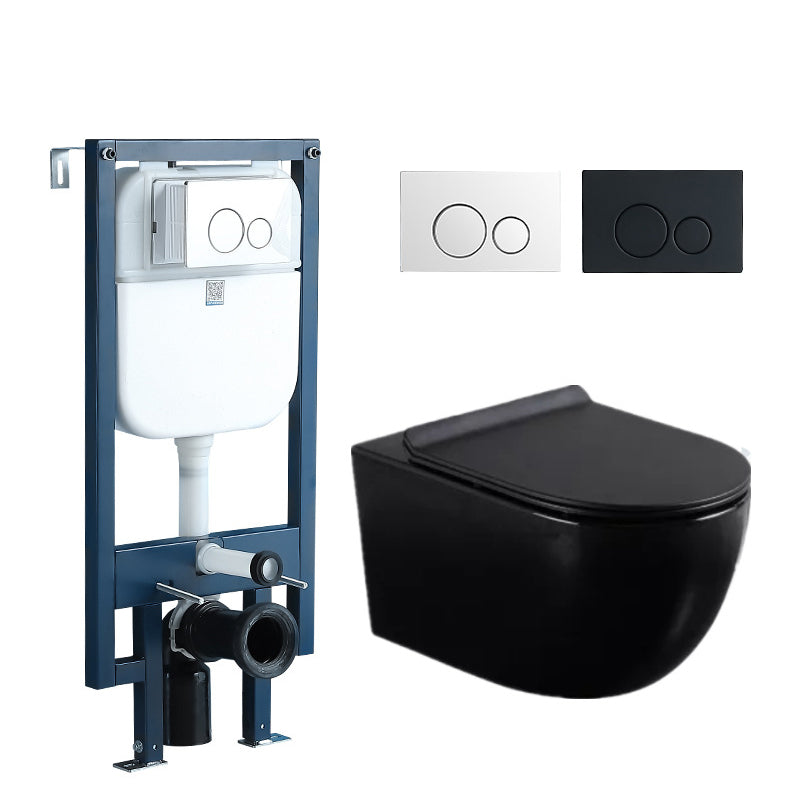 Modern White Flush Toilet Wall Hung Urine Toilet with Seat for Bathroom