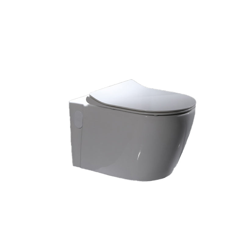 Modern Wall Mount Flush Toilet White Urine Toilet with Seat for Bathroom