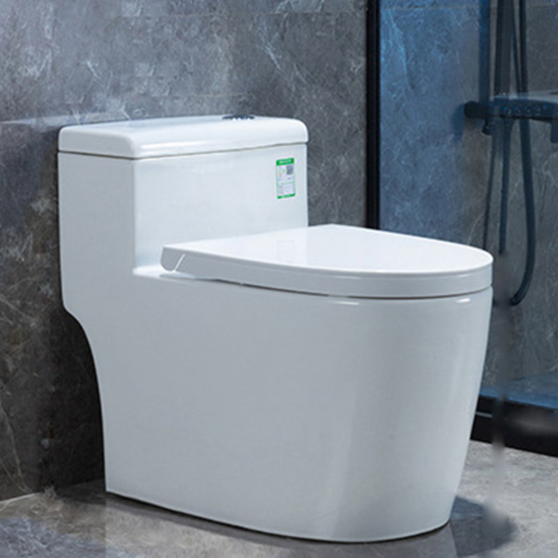 Modern Floor Mount Flush Toilet White Urine Toilet with Slow Close Seat for Bathroom