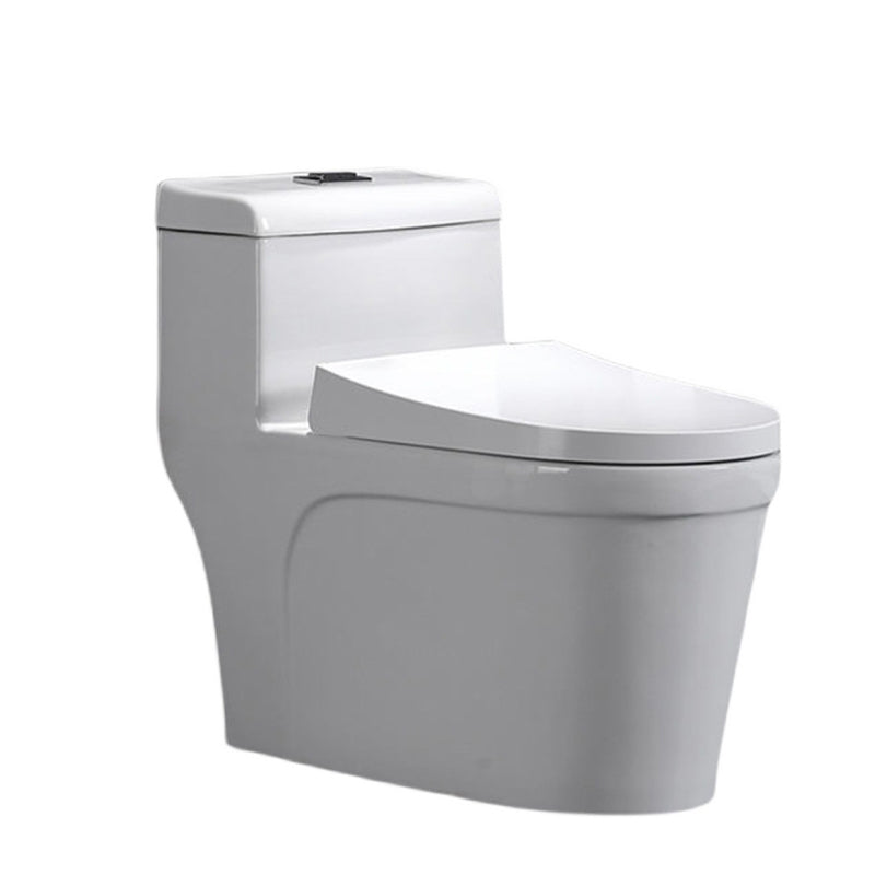 Modern Floor Mount Flush Toilet White Urine Toilet with Slow Close Seat for Bathroom