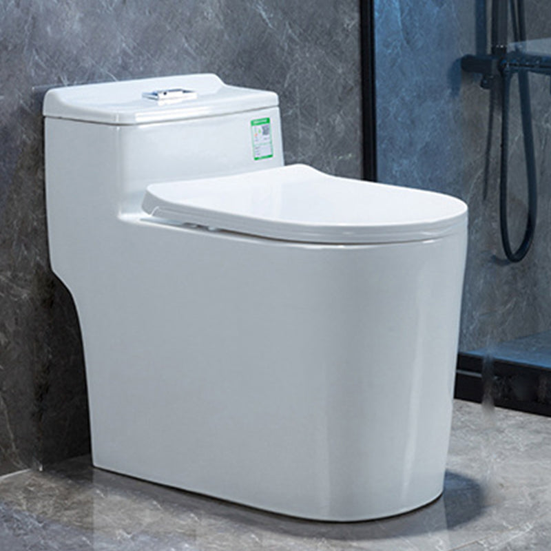 Modern Floor Mount Flush Toilet White Urine Toilet with Slow Close Seat for Bathroom