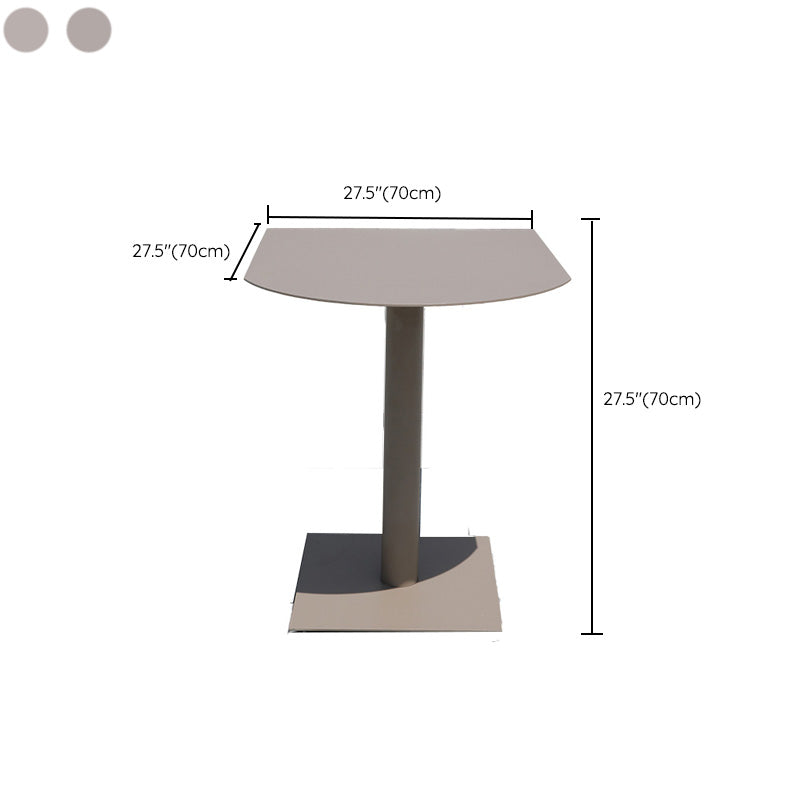 Gray Water Resistant Patio Table Contemporary UV Resistant Dining Table