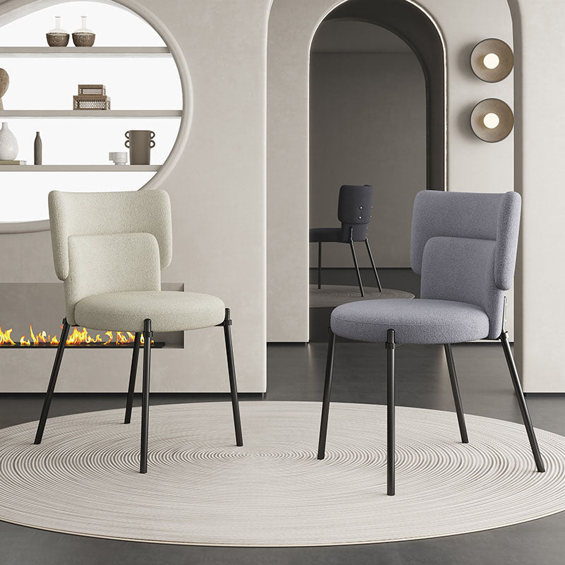 Fabric Dining Room Chairs Modern Style Parsons Armless Chair