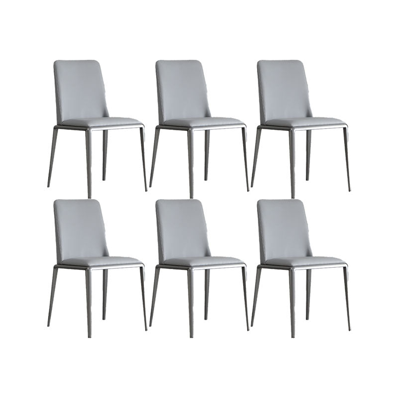 Industrial Upholstered Armless Chair Parsons Dining Room Side Chair