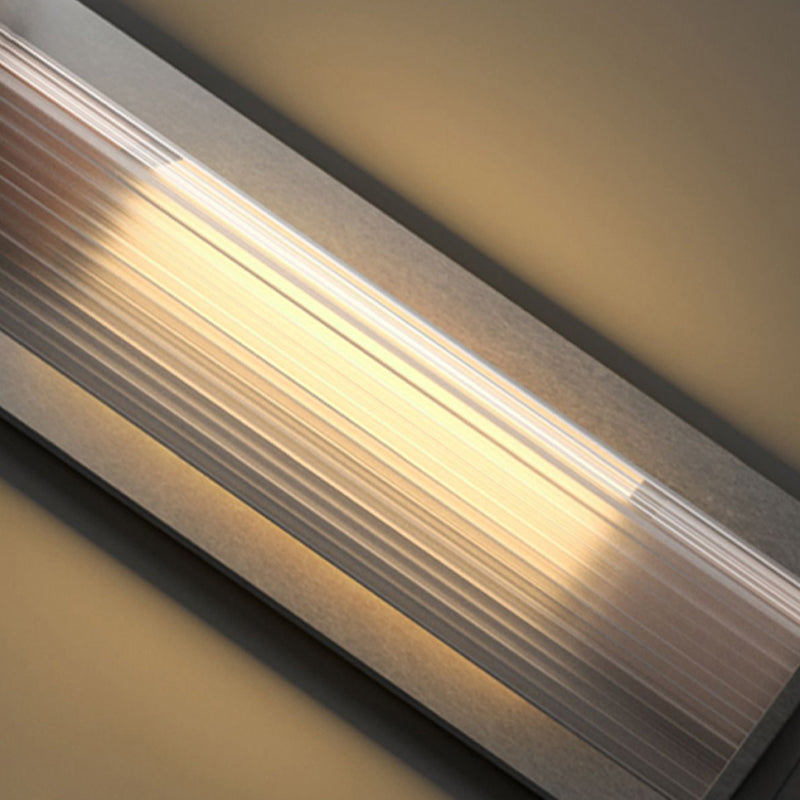 Contemporary Wall Sconce Black Outdoor Wall Light Fixture with Metal