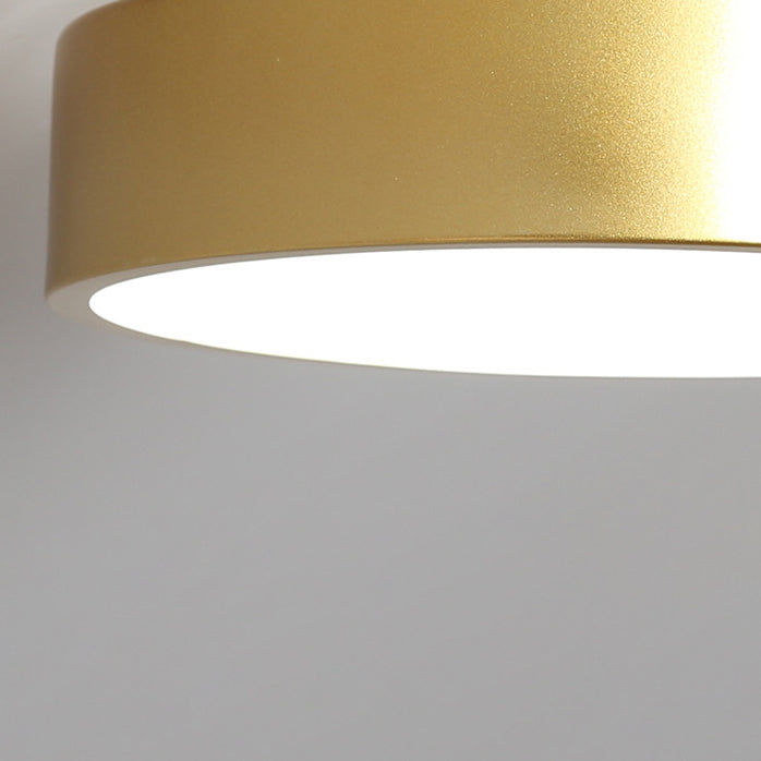 Contemporary Ceiling Light Fixture Drum Metal Semi Flush Mount for Corridor