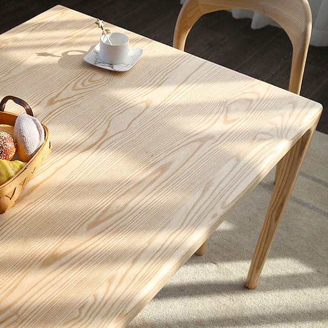 Solid Wood Dinette Set Modern Style 1/4/5/6 Pcs Dining Set with Rectangle Table