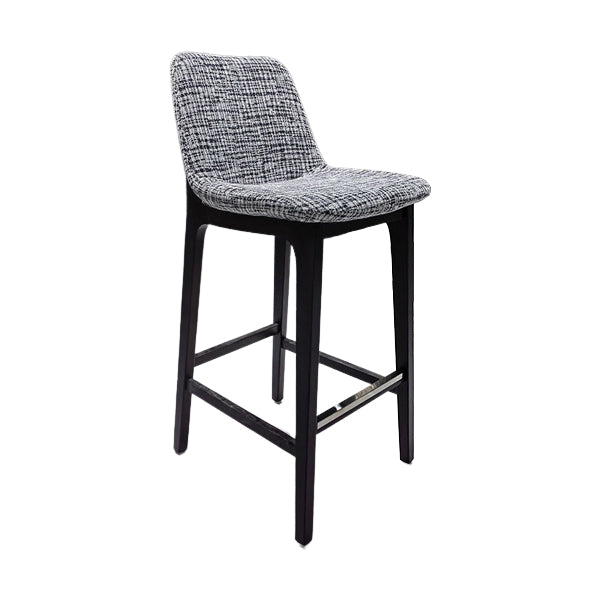 Scandinavian Indoor Bar Stools Solid Wood Stool with Footrest