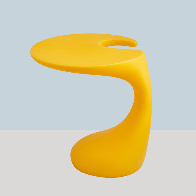Naturally Shaped Accent Side Table Plastic C Side Table Side End Snack Table