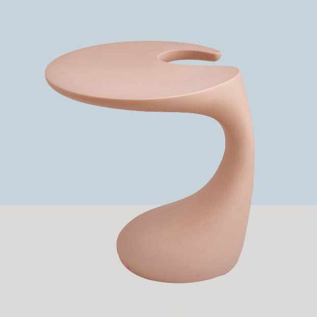 Naturally Shaped Accent Side Table Plastic C Side Table Side End Snack Table
