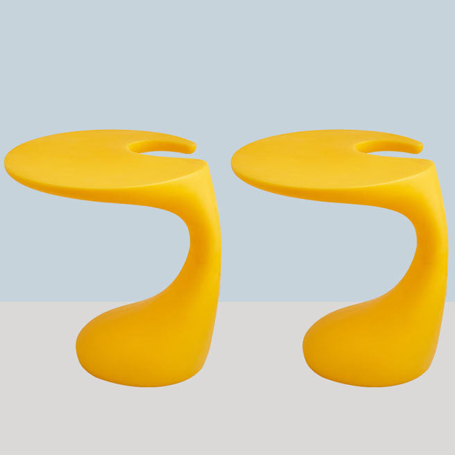 Naturally Shaped Accent Side Table Plastic C Side Table Side End Snack Table