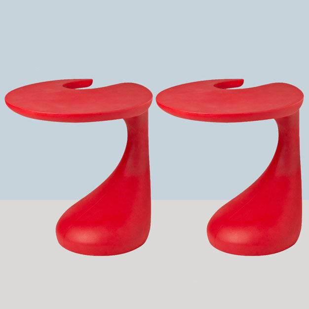 Naturally Shaped Accent Side Table Plastic C Side Table Side End Snack Table