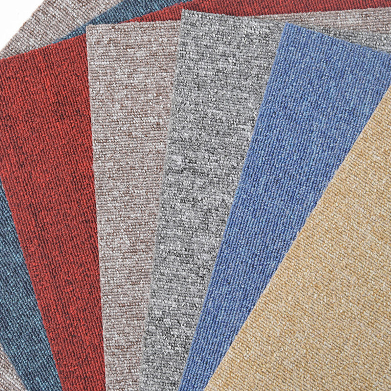 Office Room Carpet Tiles Solid Color Level Loop Square Carpet Tiles