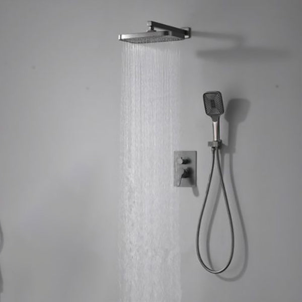 Modern Shower Head Combo Brass Temperature Control Wall Mounted Shower Combo