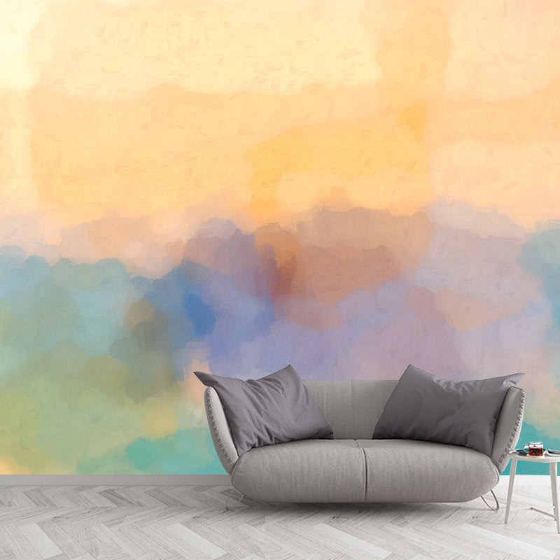 Abstract Illustration Mural Wallpaper Environment Friendly Bedroom Wall Mural