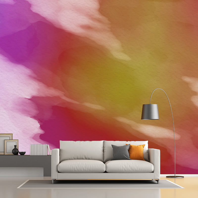 Abstract Illustration Mural Wallpaper Environment Friendly Bedroom Wall Mural
