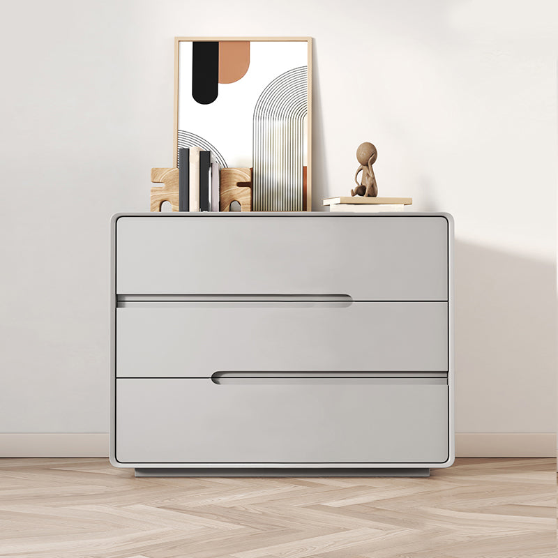 Contemporary Storage Chest Dresser Solid Wood Dresser with Drawers