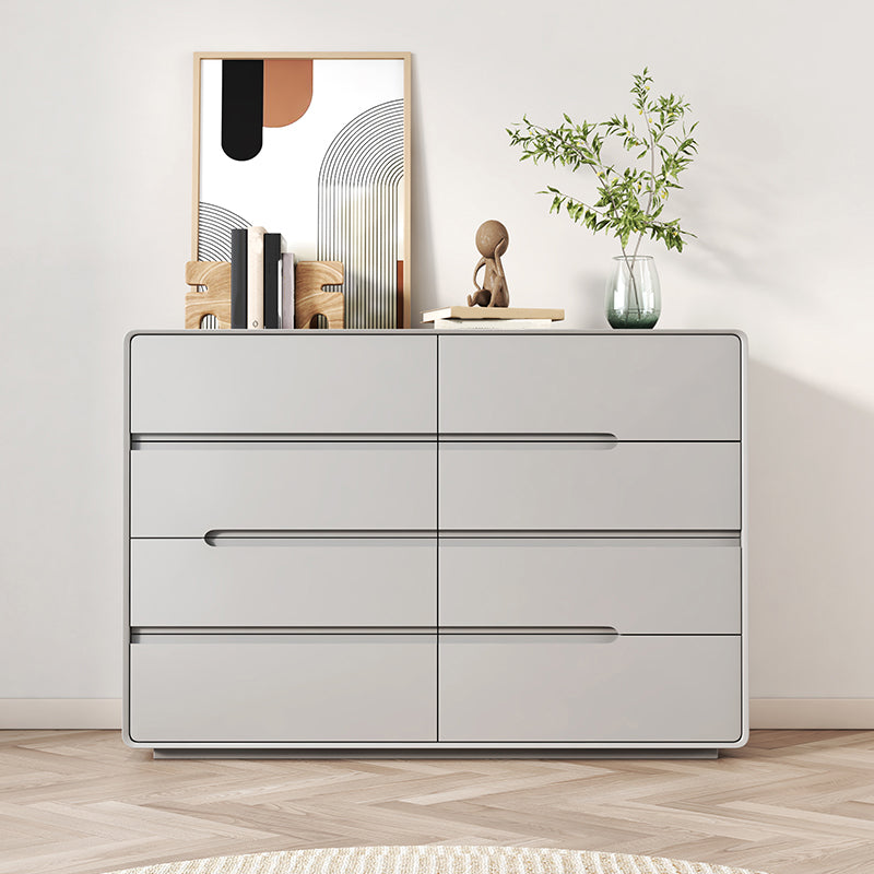 Contemporary Storage Chest Dresser Solid Wood Dresser with Drawers