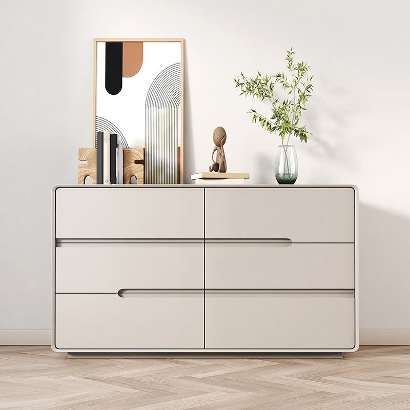 Contemporary Storage Chest Dresser Solid Wood Dresser with Drawers