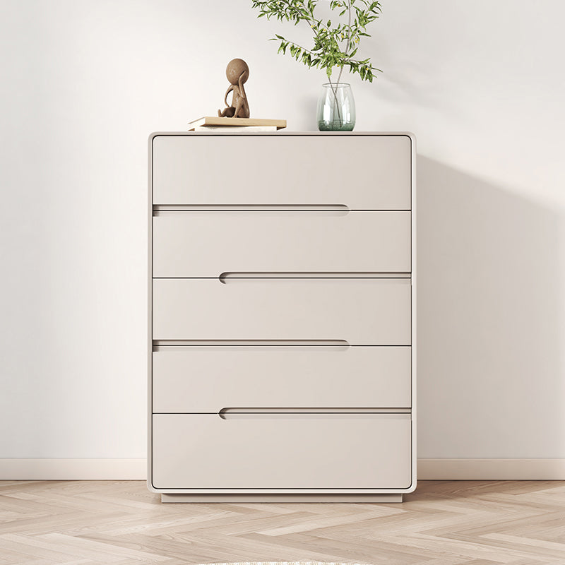 Contemporary Storage Chest Dresser Solid Wood Dresser with Drawers